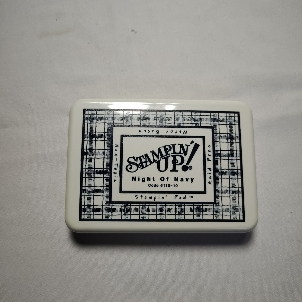 Stampin Up Night Of Navy Water Based Acid Free Non Toxic Ink Pad Crafting Supply